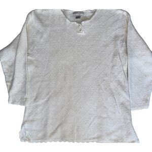 Vintage Carolyn Taylor White Sweater - Size Large